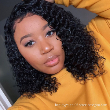 Pixie Curly Virgin Human Hair Bundles with Closure 10A Grade Weave Hair pixie curls vietnamese